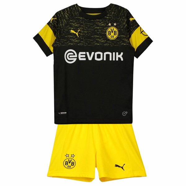 Camiseta Borussia Dortmund 2ª Niños 2018/19 Negro